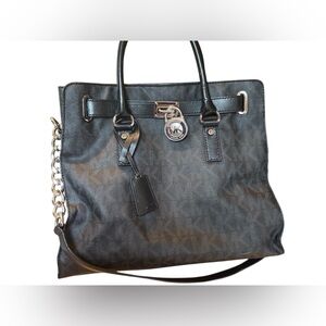 Michael Kors Hamilton black tote purse